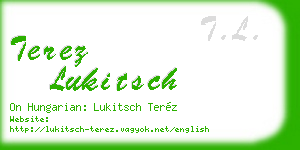 terez lukitsch business card